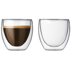 imagen de Vasos doble vidrio café x 2