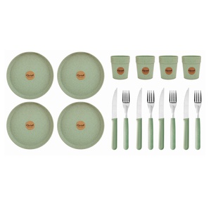 imagen de Set De Vajilla 16 Piezas Verde Carol Areia